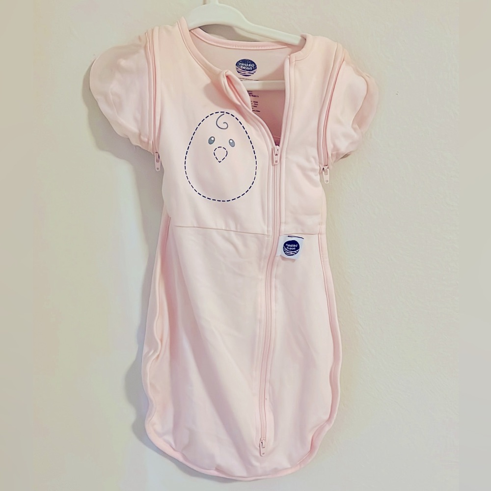 Nested bean zen one weighted swaddle transition sleep sack 0-3m removable arms